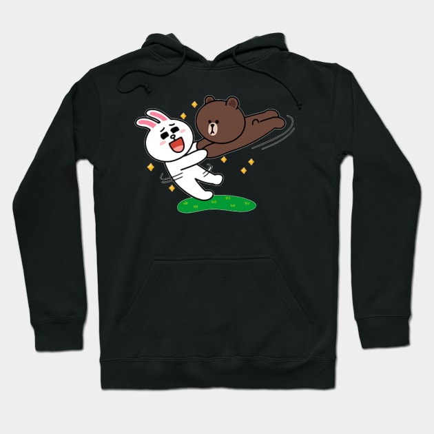 brown and cony Hoodie by ezzobair